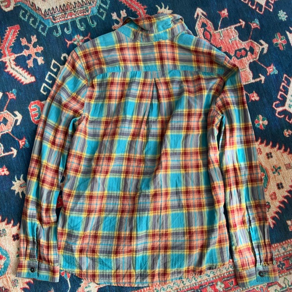 EUC royal Robbins plaid lightweight button down shirt, size s - Picture 4 of 5